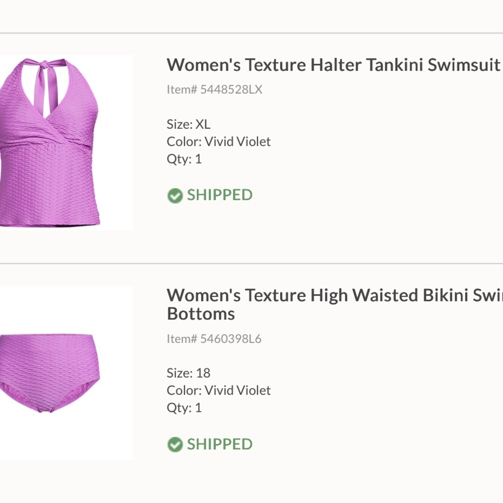 Women's Texture Halter Tankini Swimsuit Top - Vivid Violet